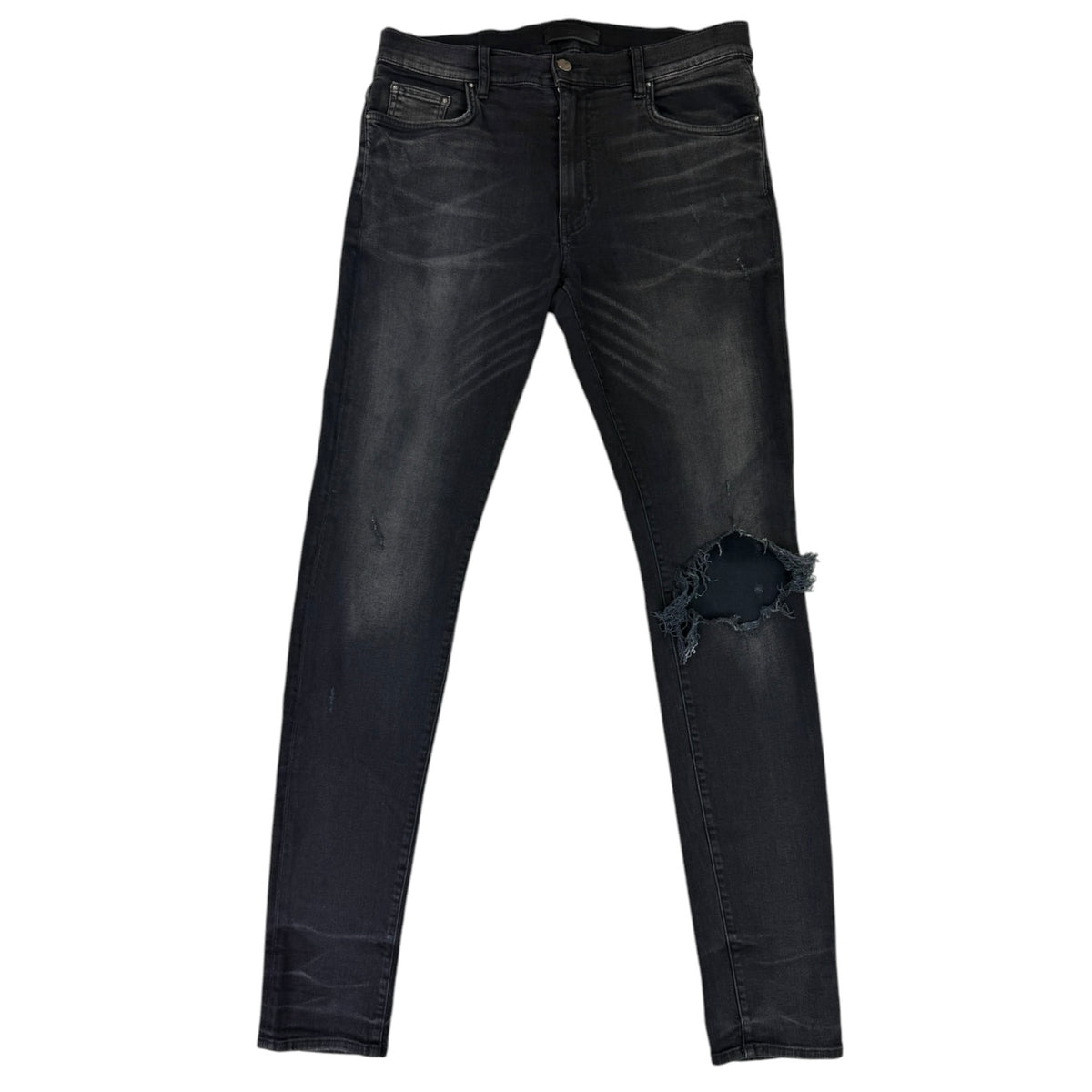Amiri Men’s Black Ripped Jeans - Uk 33