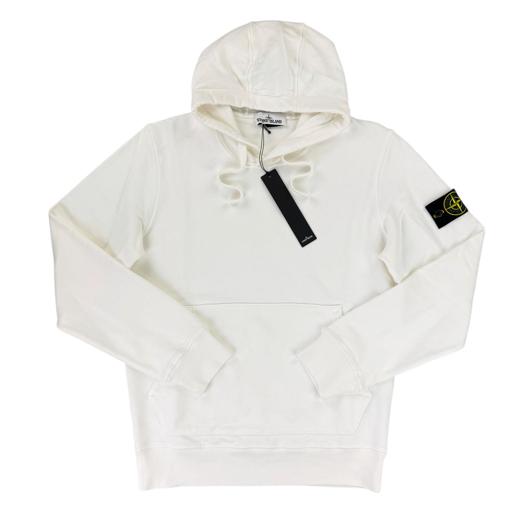 Stone Island Men’s White Pullover Hoodie