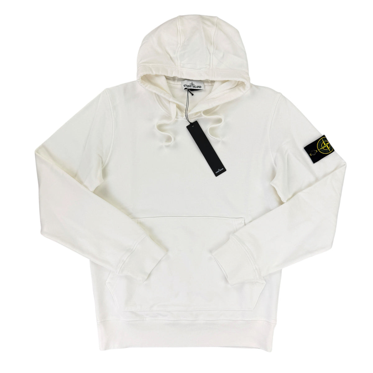 Stone Island Men’s White Pullover Hoodie