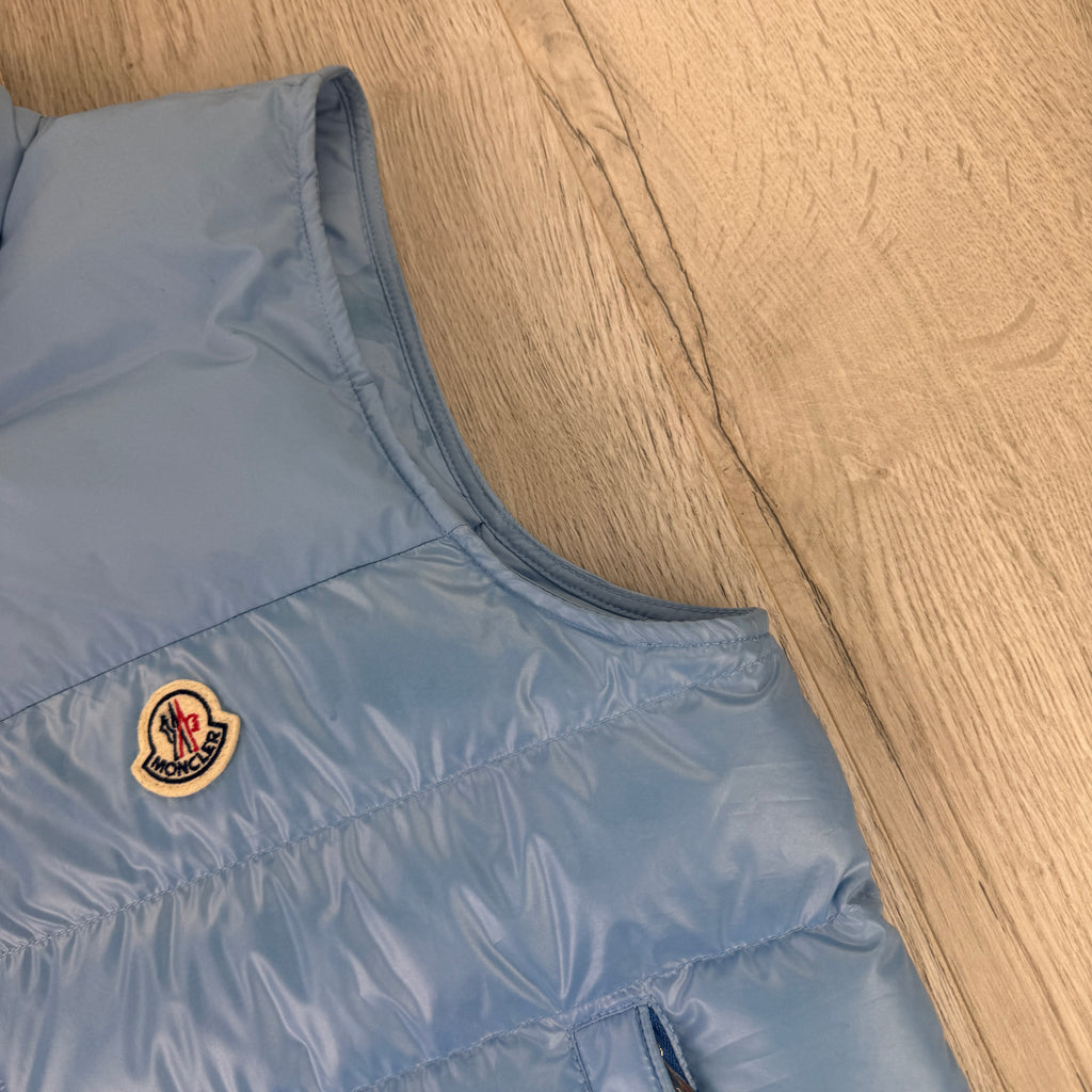 Moncler Men’s Baby Blue Gilet - Size 2