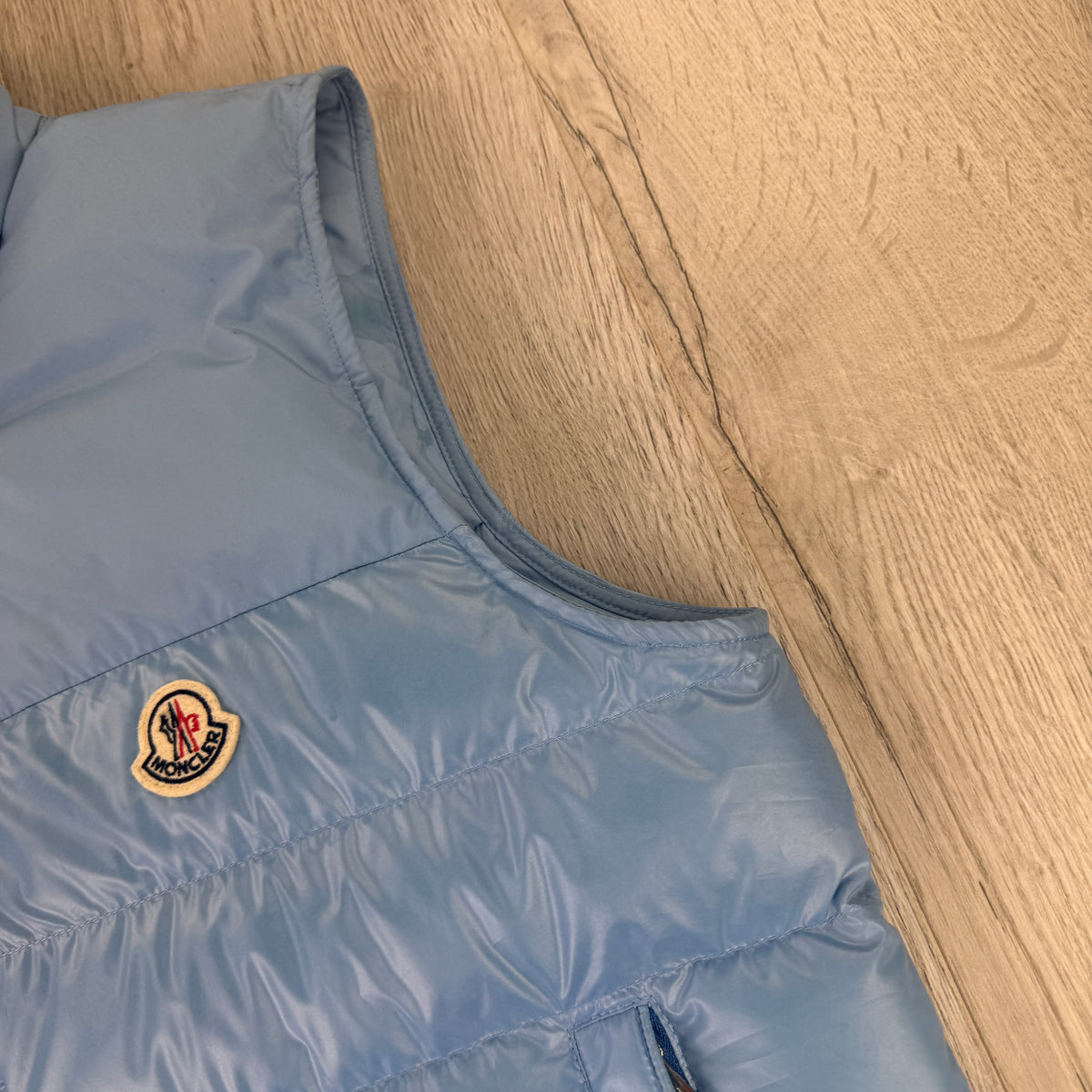 Moncler Men’s Baby Blue Gilet - Size 2