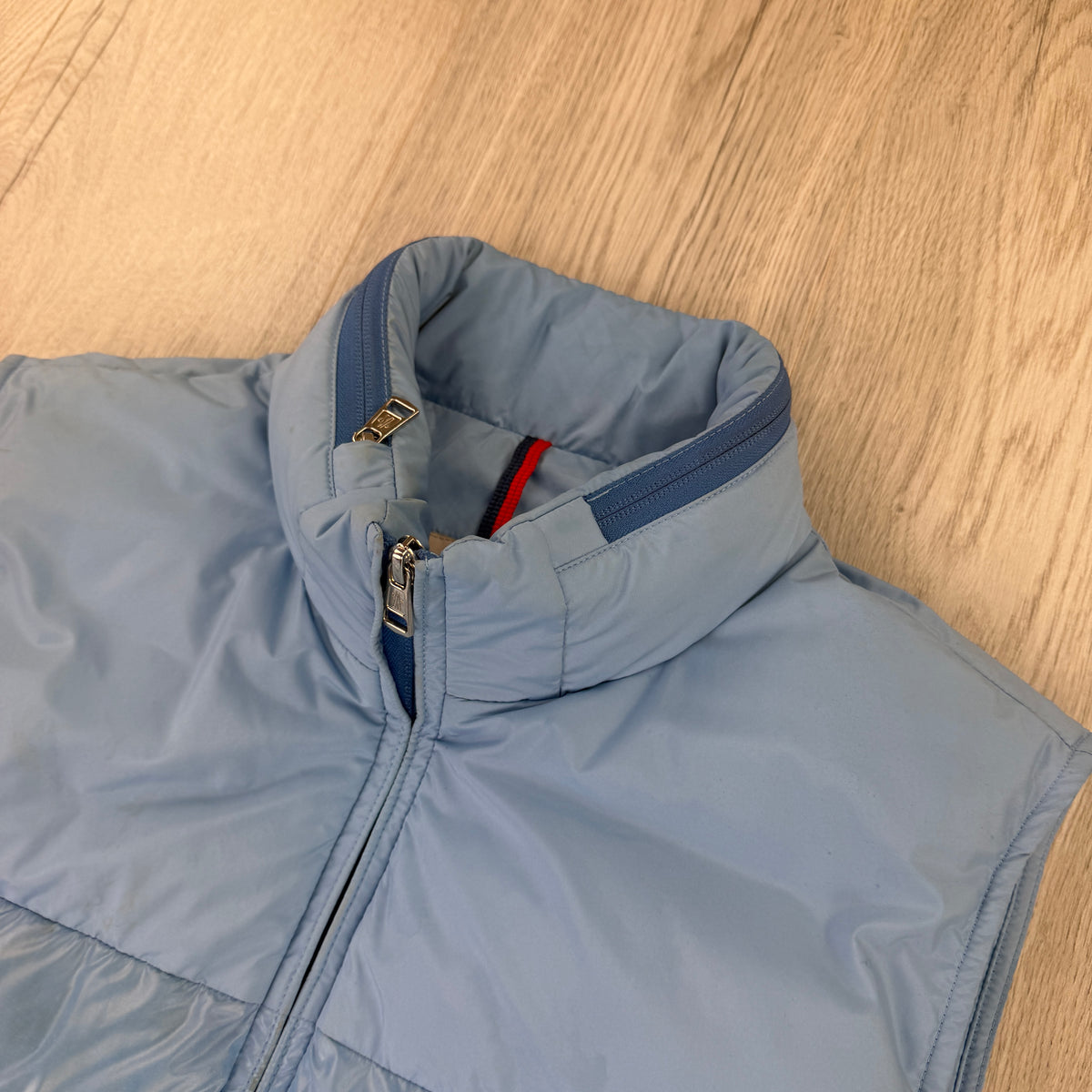 Moncler Men’s Baby Blue Gilet - Size 2