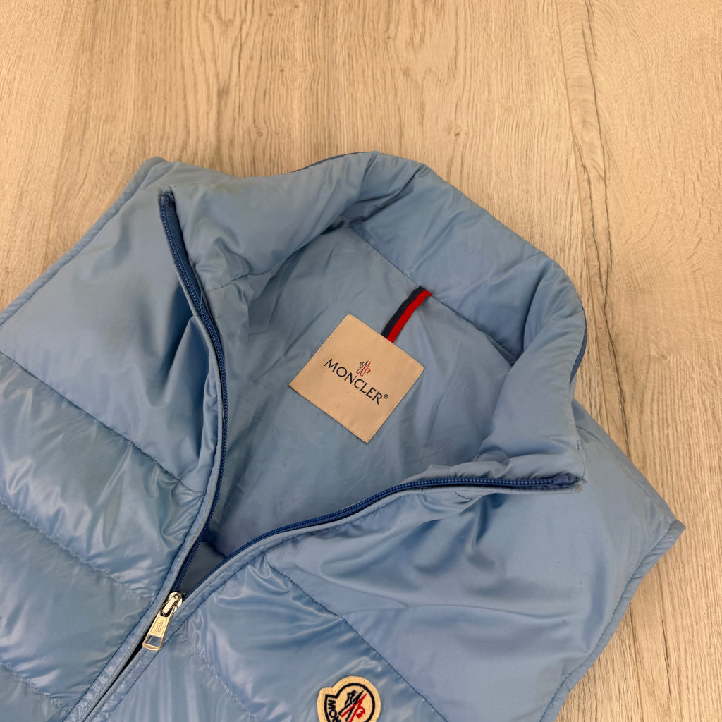 Moncler Men’s Baby Blue Gilet - Size 2