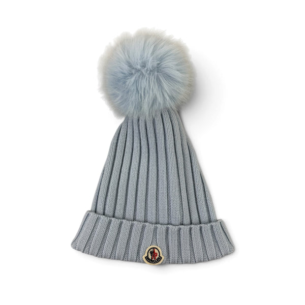 Moncler Women’s Blue Wool Beanie