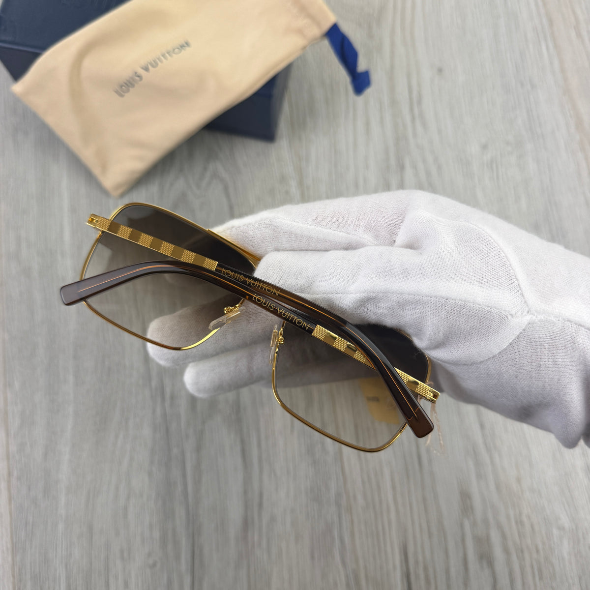 Louis Vuitton Men’s Gold Attitude Sunglasses