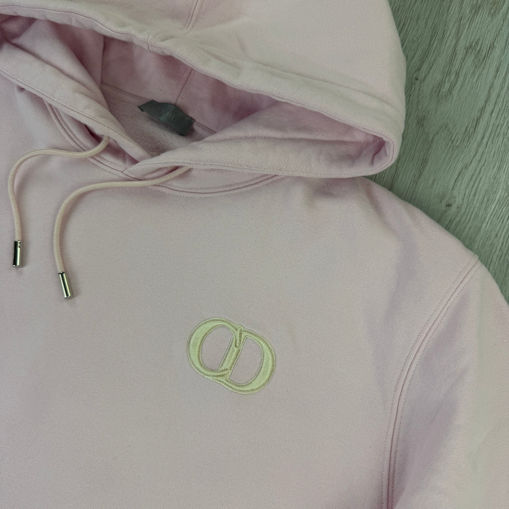 Dior Men’s Pink Pullover Hoodie - Large Fit