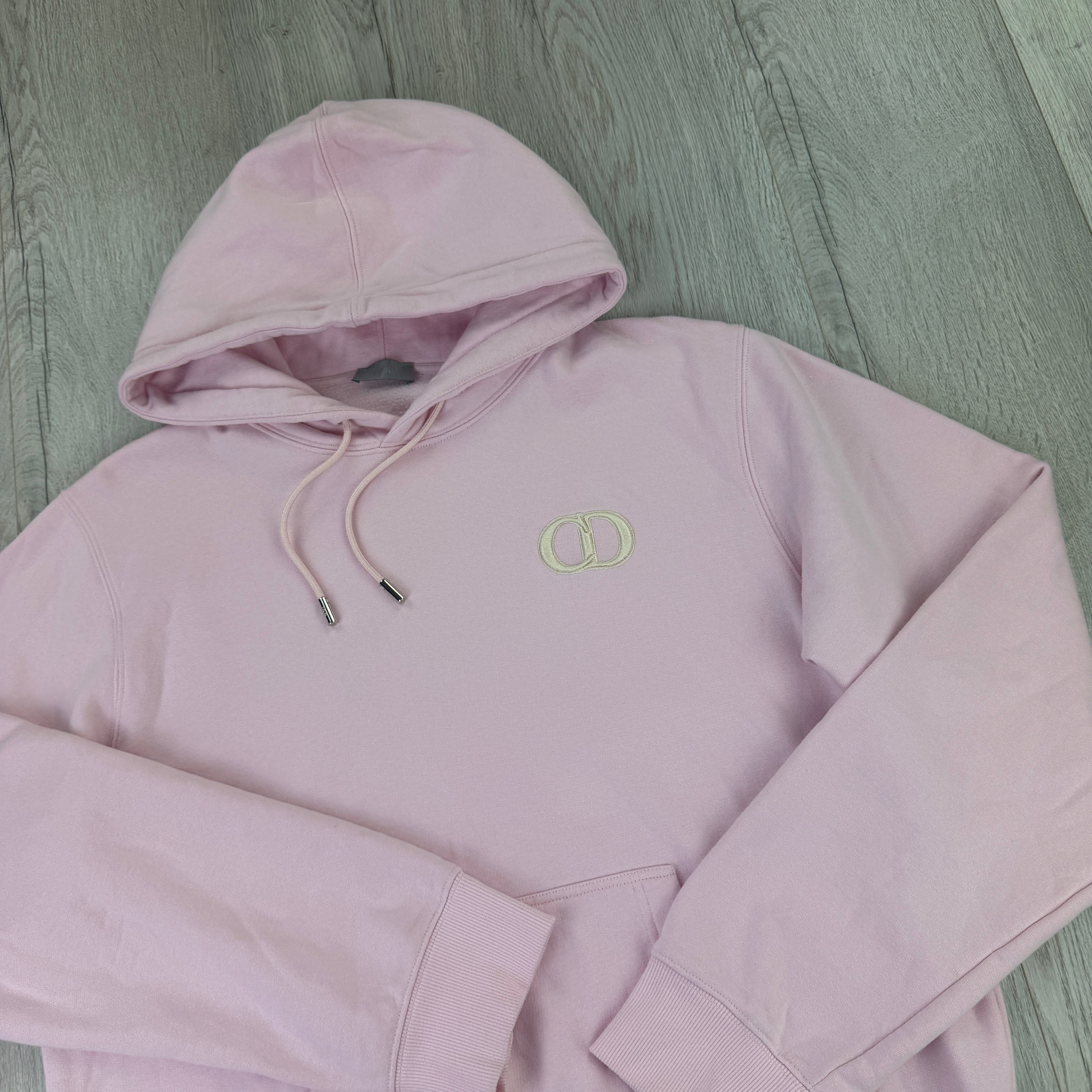 Dior Men’s Pink Pullover Hoodie - Large Fit