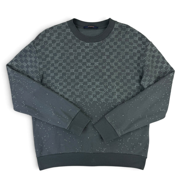 Louis Vuitton Men’s Grey Crewneck Danmier Jumper - Large
