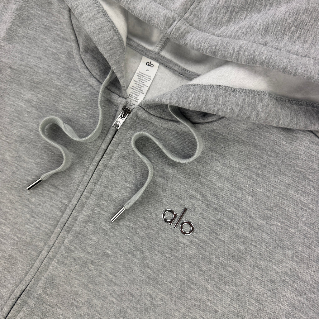 Alo Men’s Grey Zip Up Hoodie