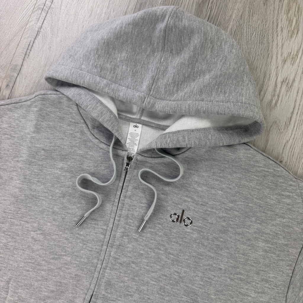 Alo Men’s Grey Zip Up Hoodie