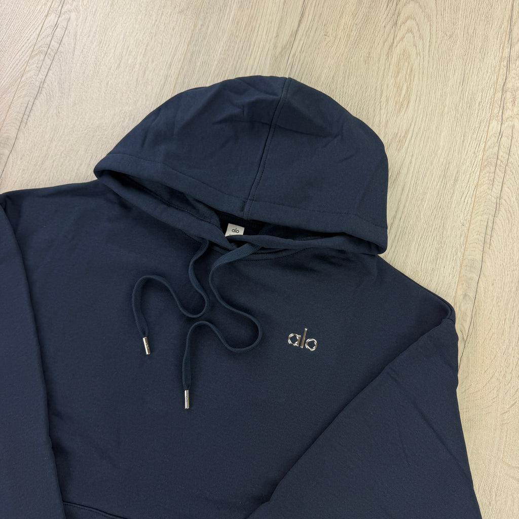 Alo Men’s Navy Hoodie  & Straight Bottoms Tracksuit