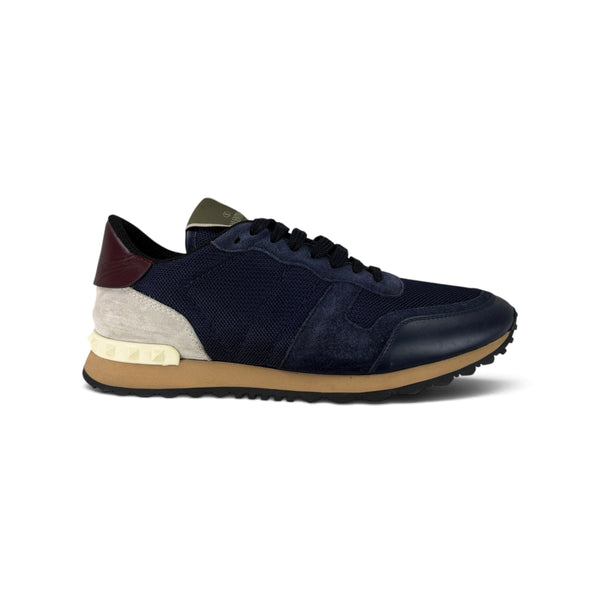 Valentino Men’s Navy Rockstud Trainers - Uk 6/6.5