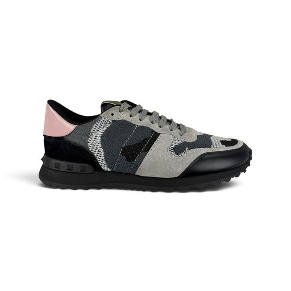 Valentino Women’s Pink Camo Rockrunner Trainers - UK 4.5