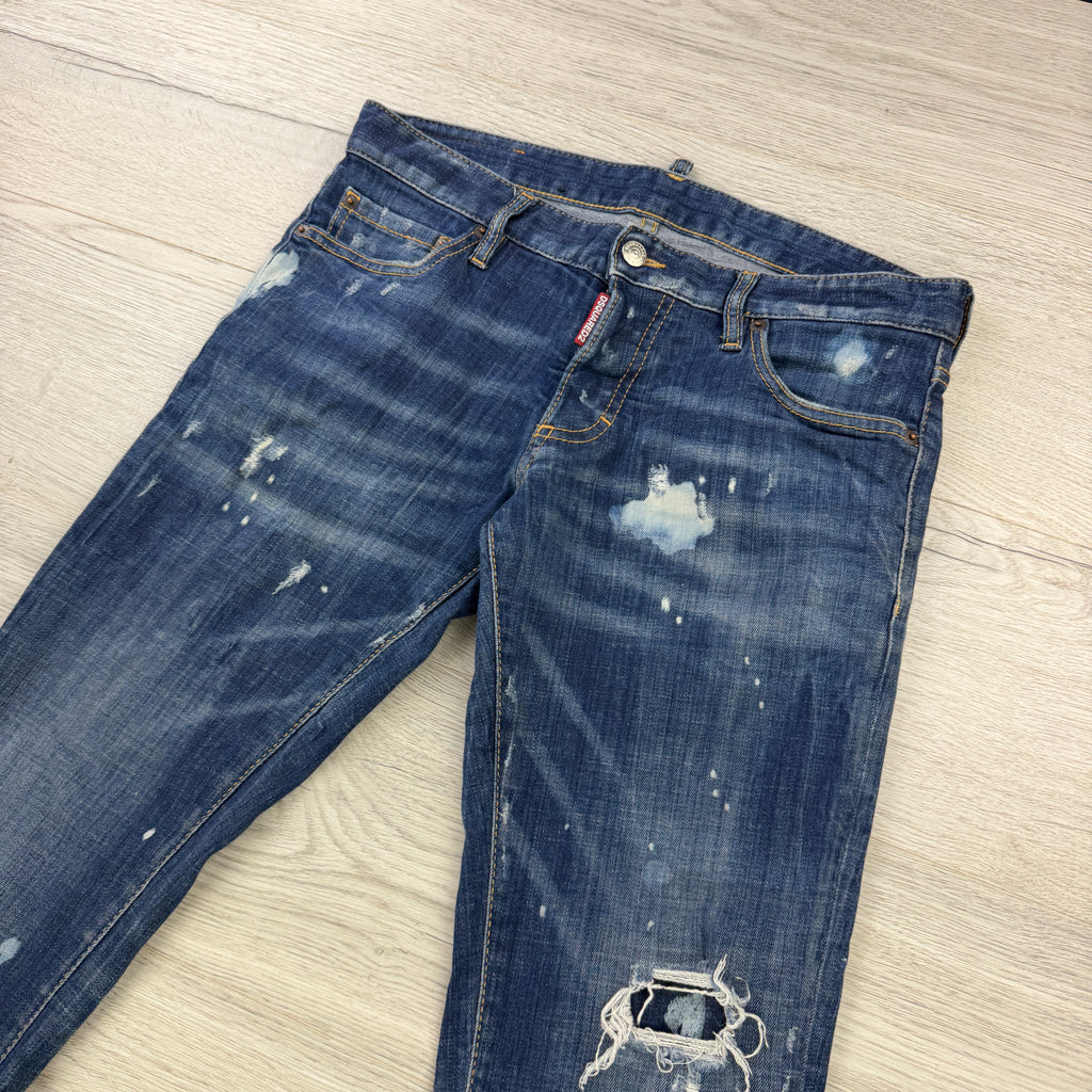 Dsquared2 Men’s Blue Distressed Cool Guy Jeans - 46 (Uk 30)