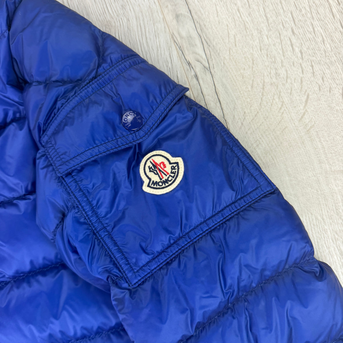 Moncler Agay Giubbotto Men’s Blue Puffer Jacket - Size 2