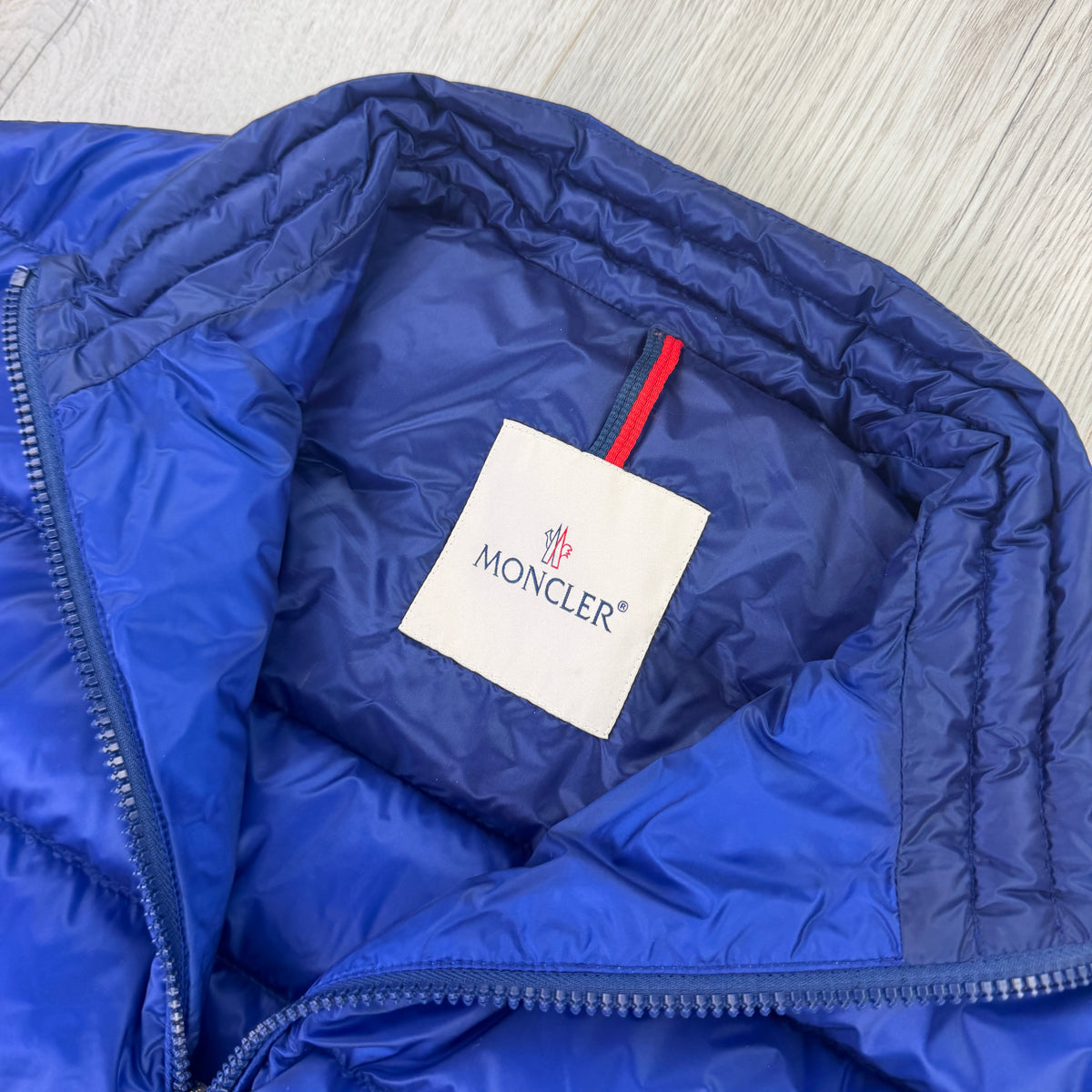 Moncler Agay Giubbotto Men’s Blue Puffer Jacket - Size 2
