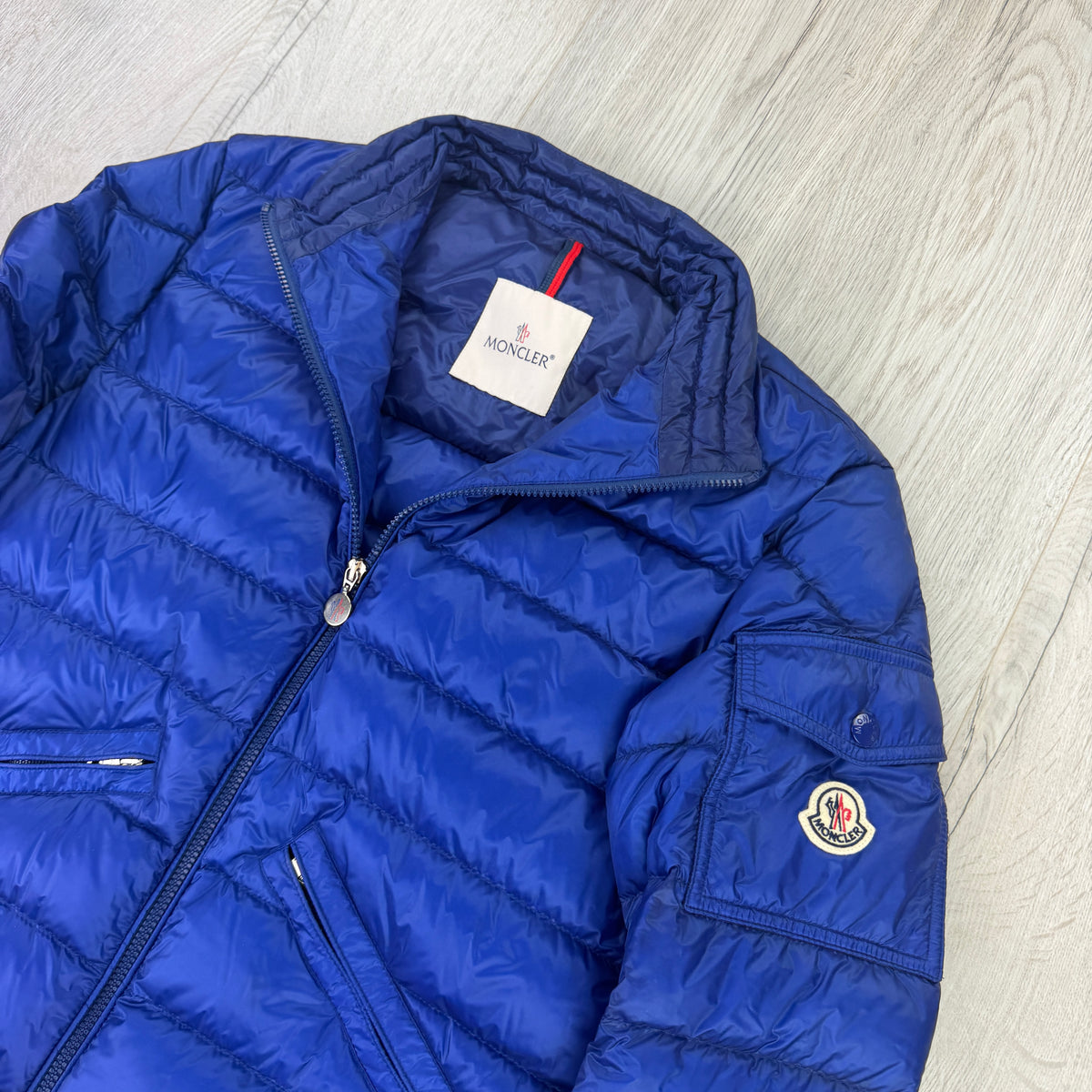 Moncler Agay Giubbotto Men’s Blue Puffer Jacket - Size 2