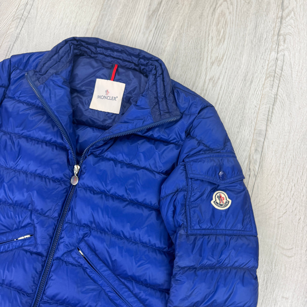 Moncler Agay Giubbotto Men’s Blue Puffer Jacket - Size 2