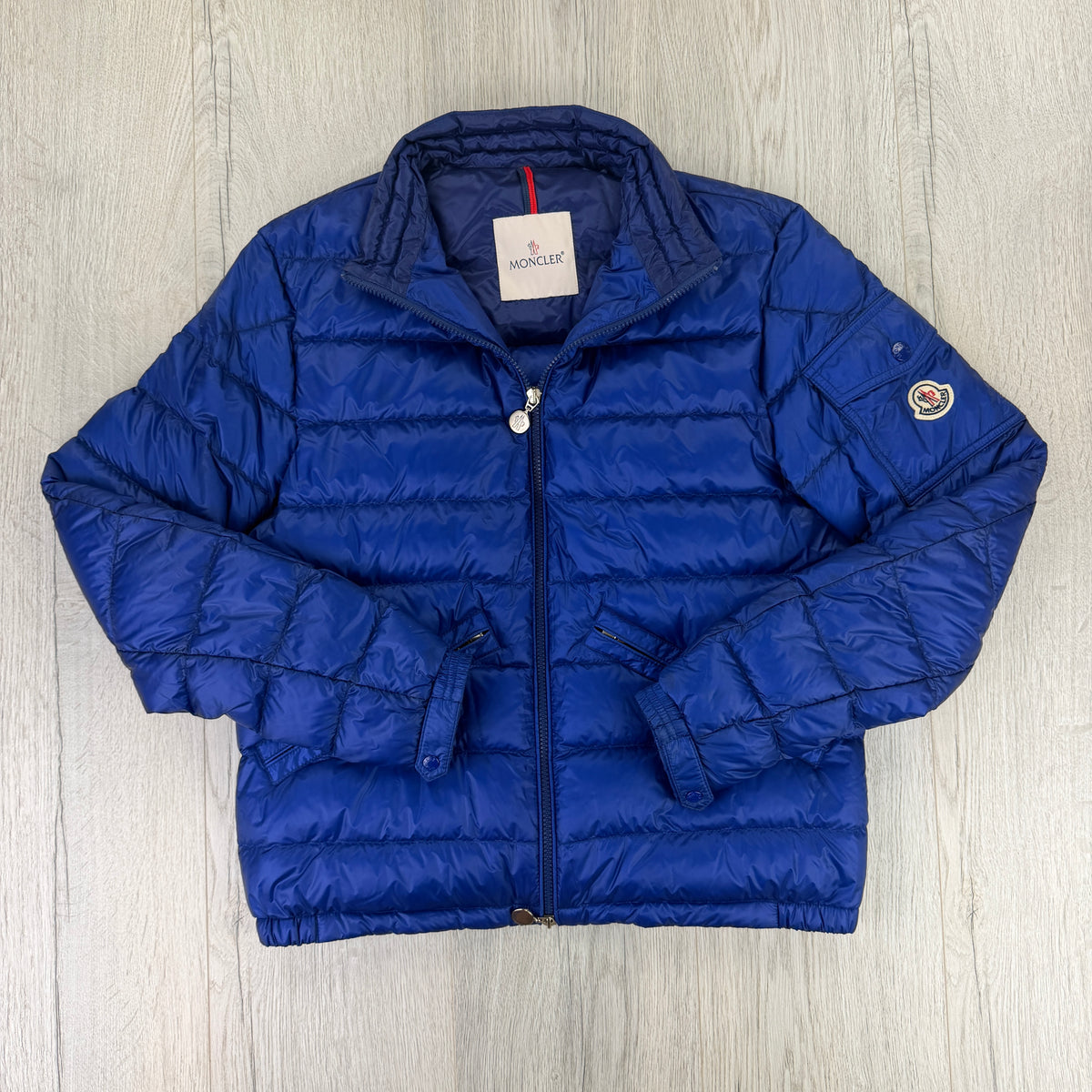 Moncler Agay Giubbotto Men’s Blue Puffer Jacket - Size 2