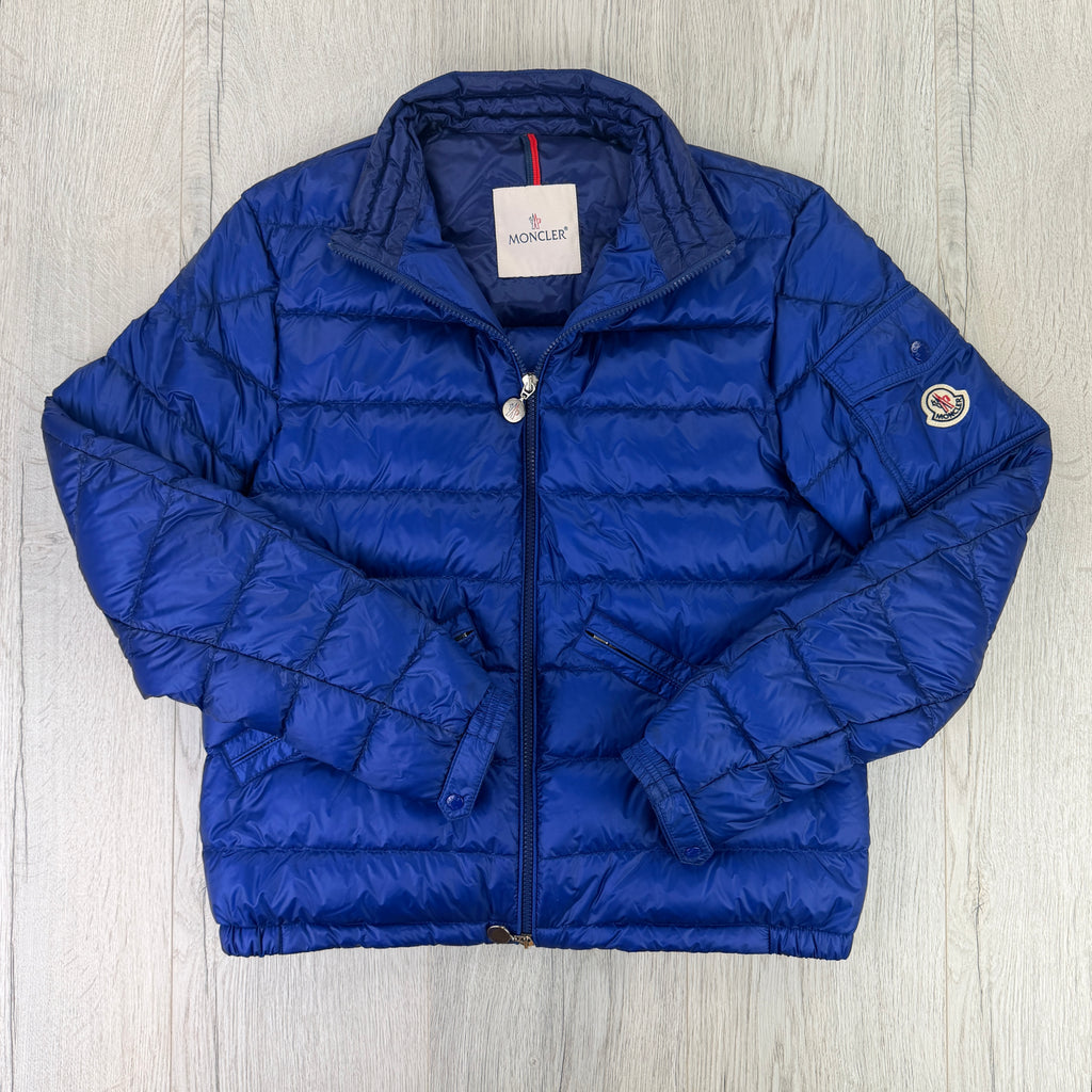 Moncler Agay Giubbotto Men’s Blue Puffer Jacket - Size 2