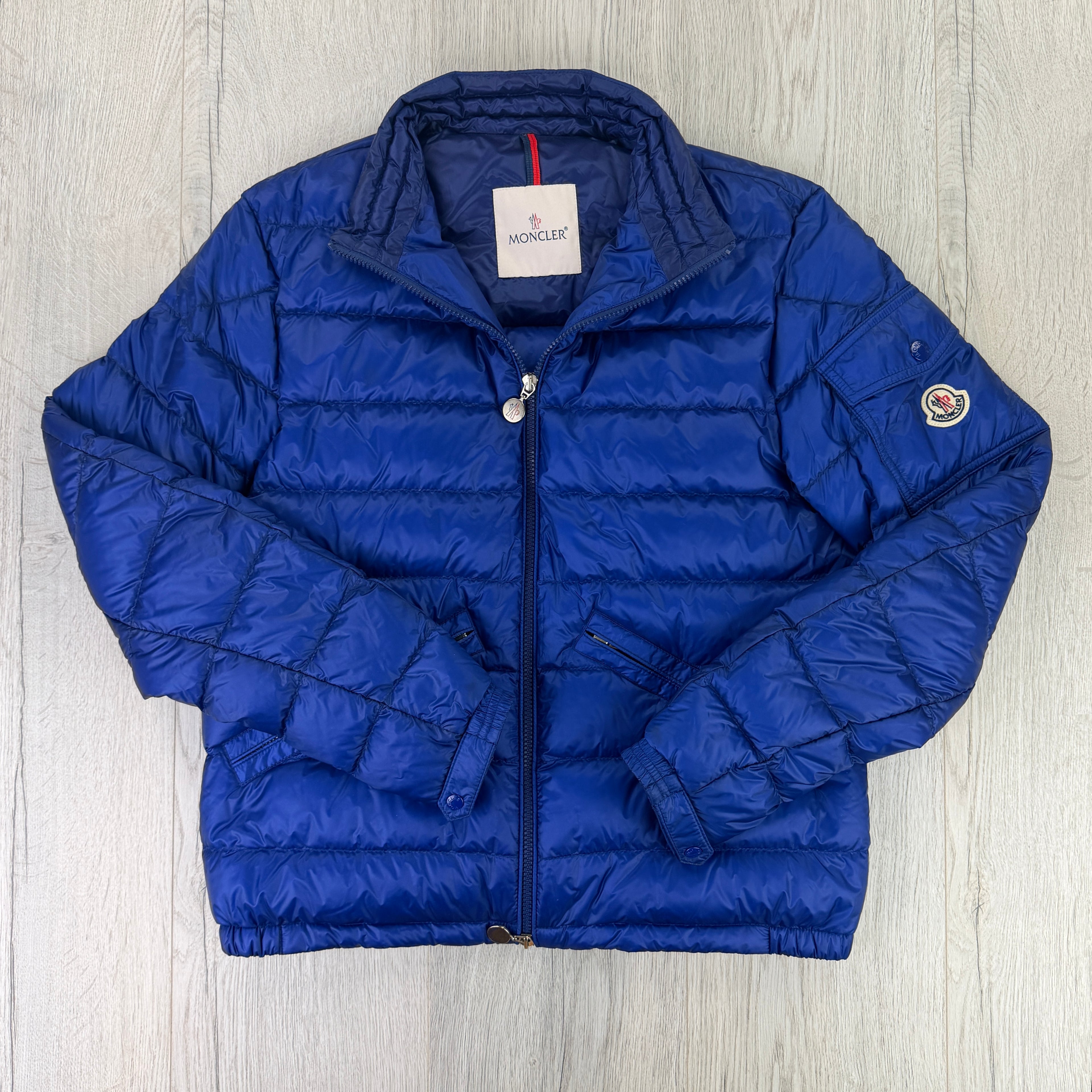 Moncler Agay Giubbotto Men’s Blue Puffer Jacket - Size 2