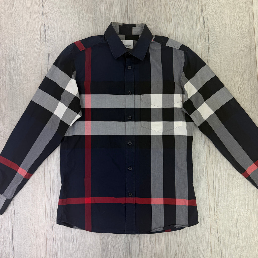 Burberry Men’s Button Up Long-Sleeve Shirt - Small
