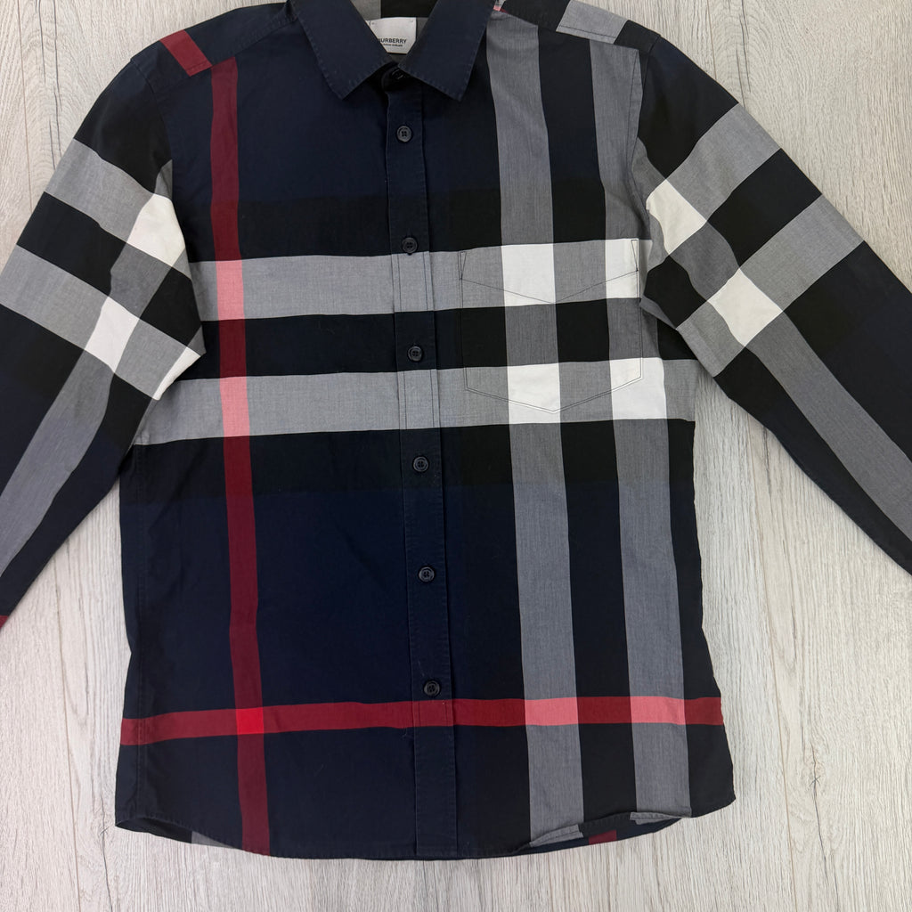 Burberry Men’s Button Up Long-Sleeve Shirt - Small