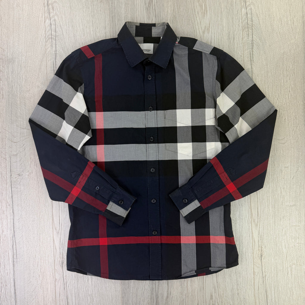 Burberry Men’s Button Up Long-Sleeve Shirt - Small