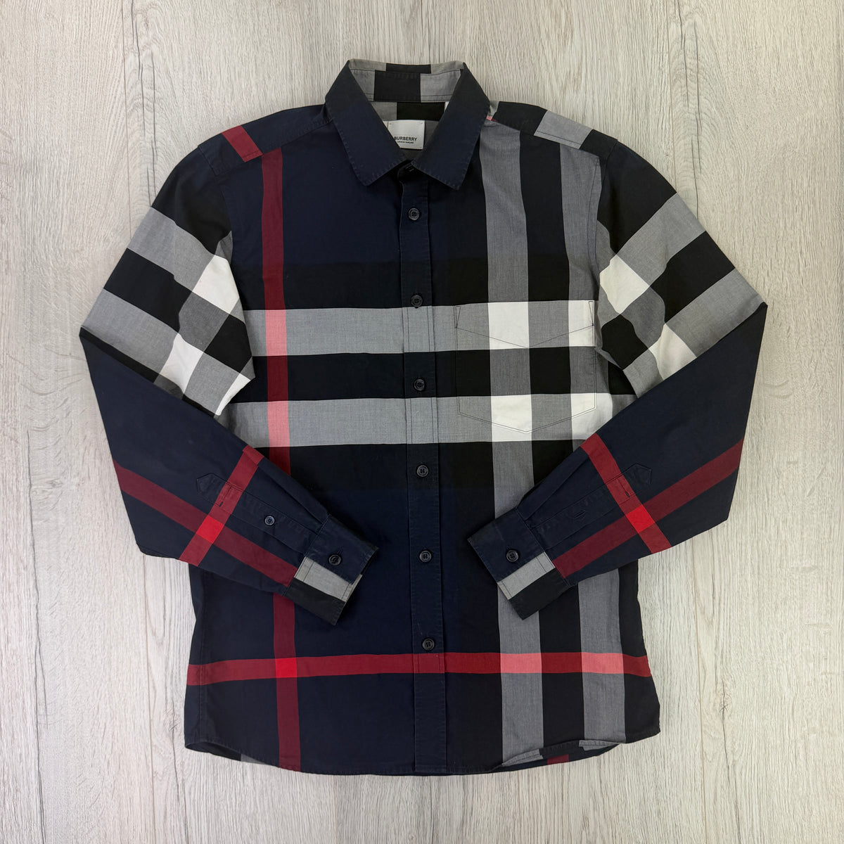 Burberry Men’s Button Up Long-Sleeve Shirt - Small