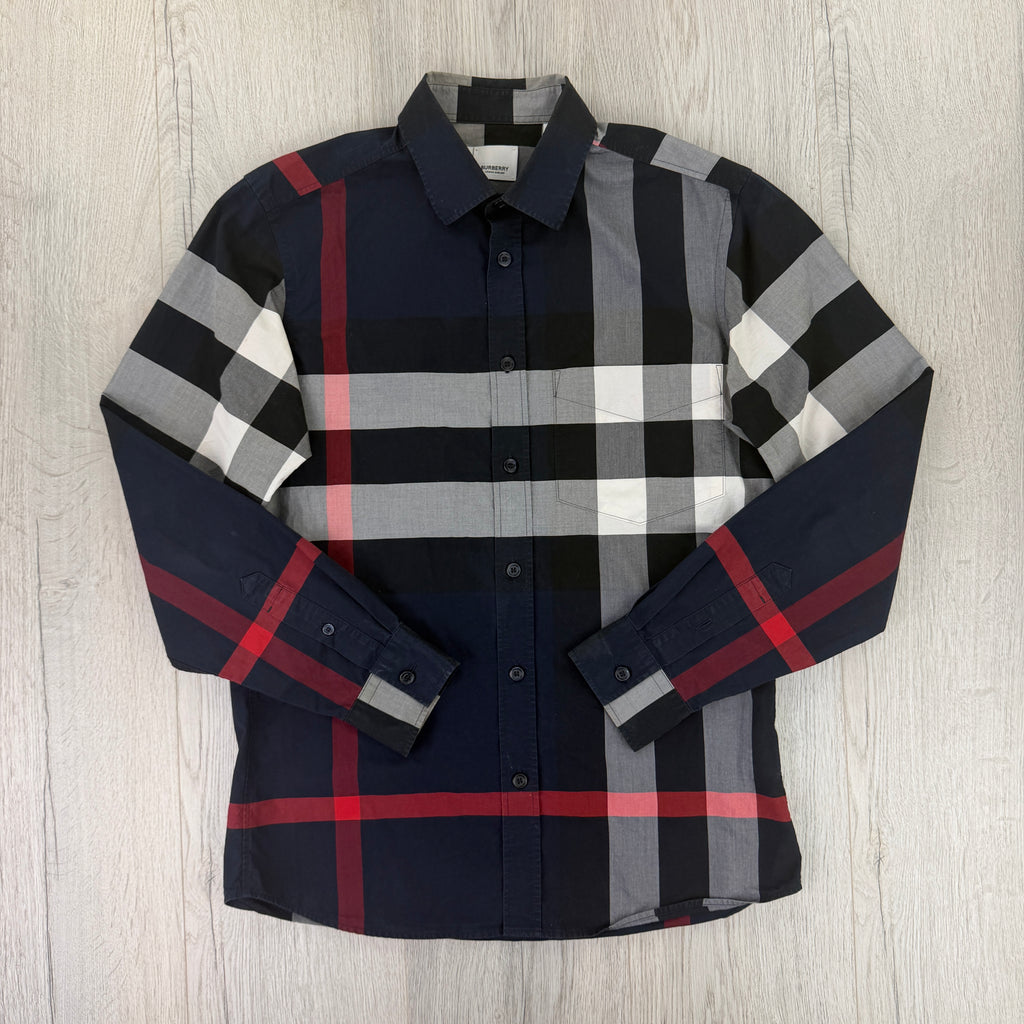Burberry Men’s Button Up Long-Sleeve Shirt - Small