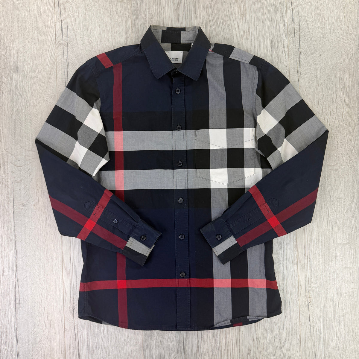 Burberry Men’s Button Up Long-Sleeve Shirt - Small