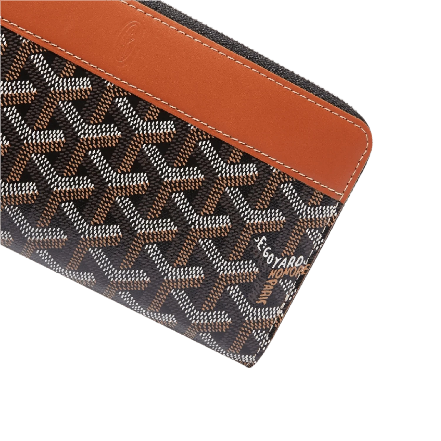 Goyard Matignon GM Wallet Black Tan