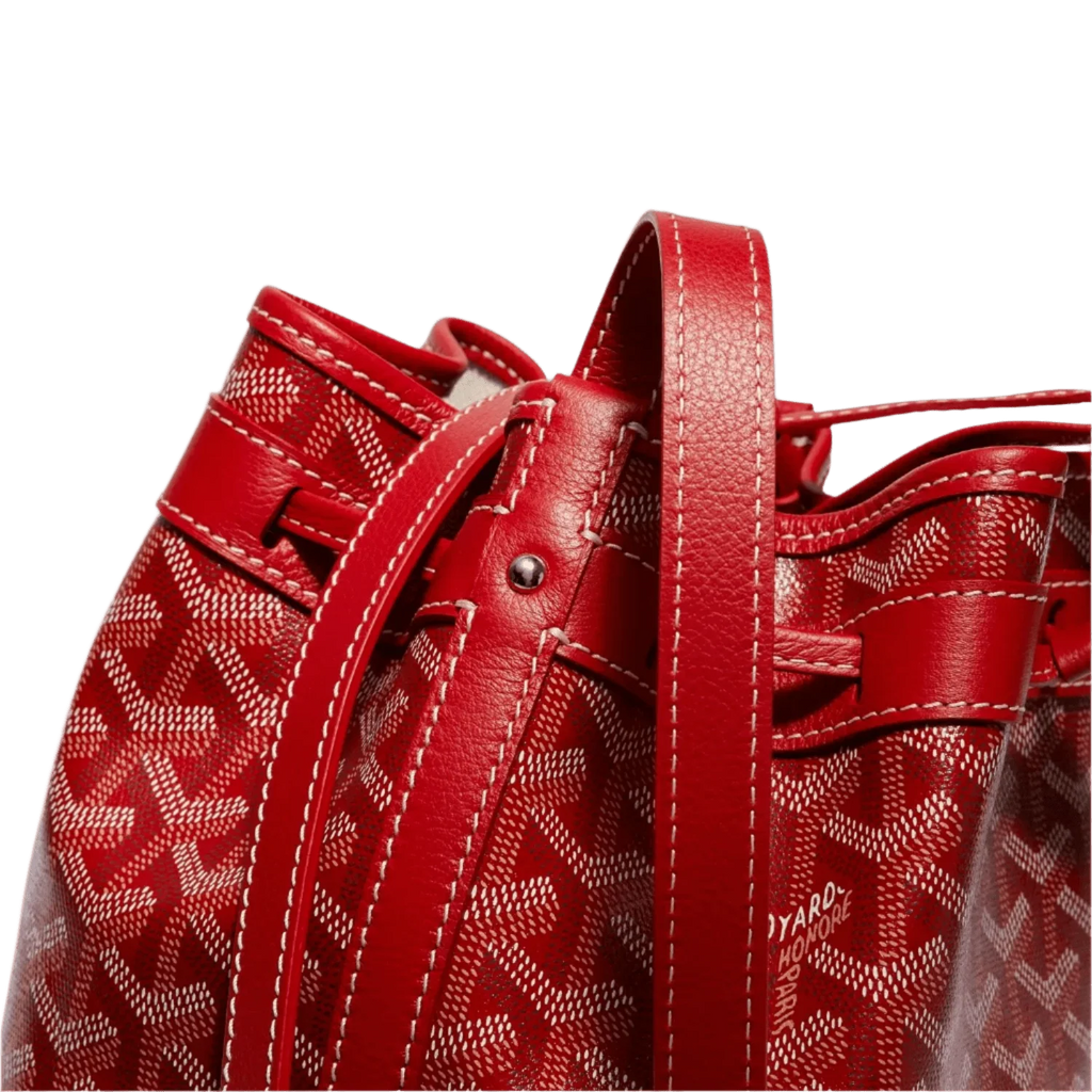 Goyard Petit Flot Bucket Bag Red