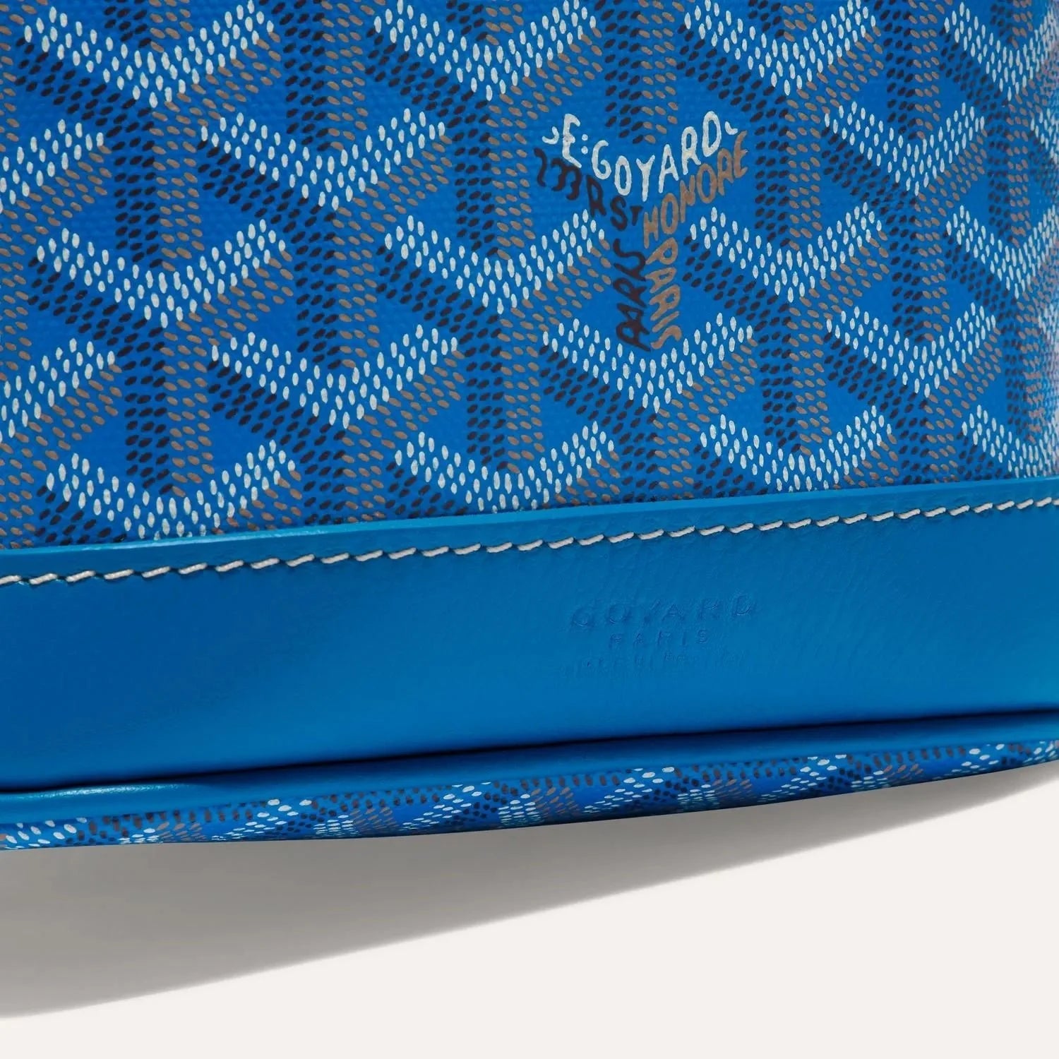 Goyard Petit Flot Bucket Bag Blue