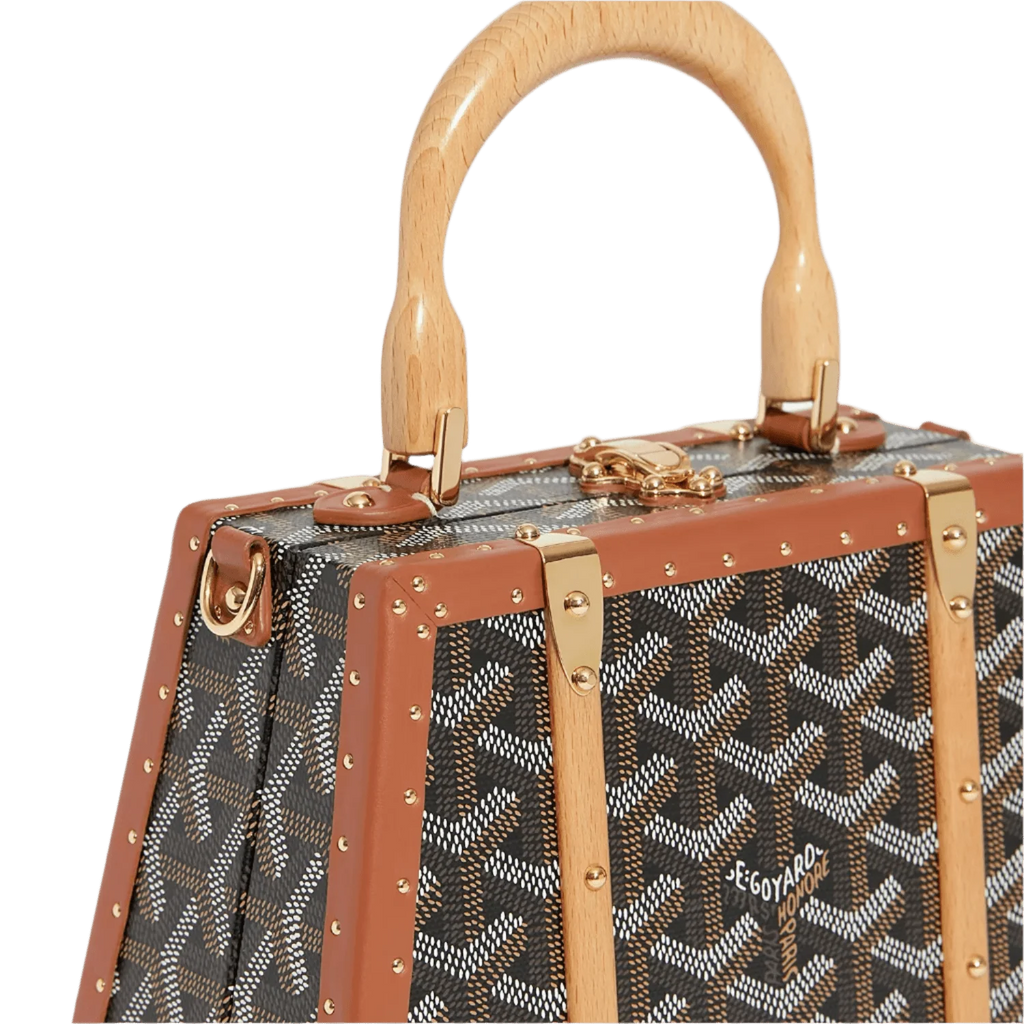 Goyard Saigon Mini Trunk Bag Black & Tan