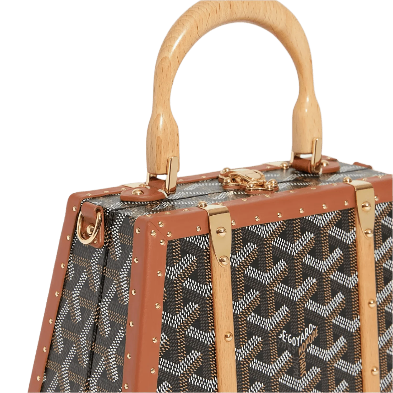 Goyard Saigon Mini Trunk Bag Black & Tan