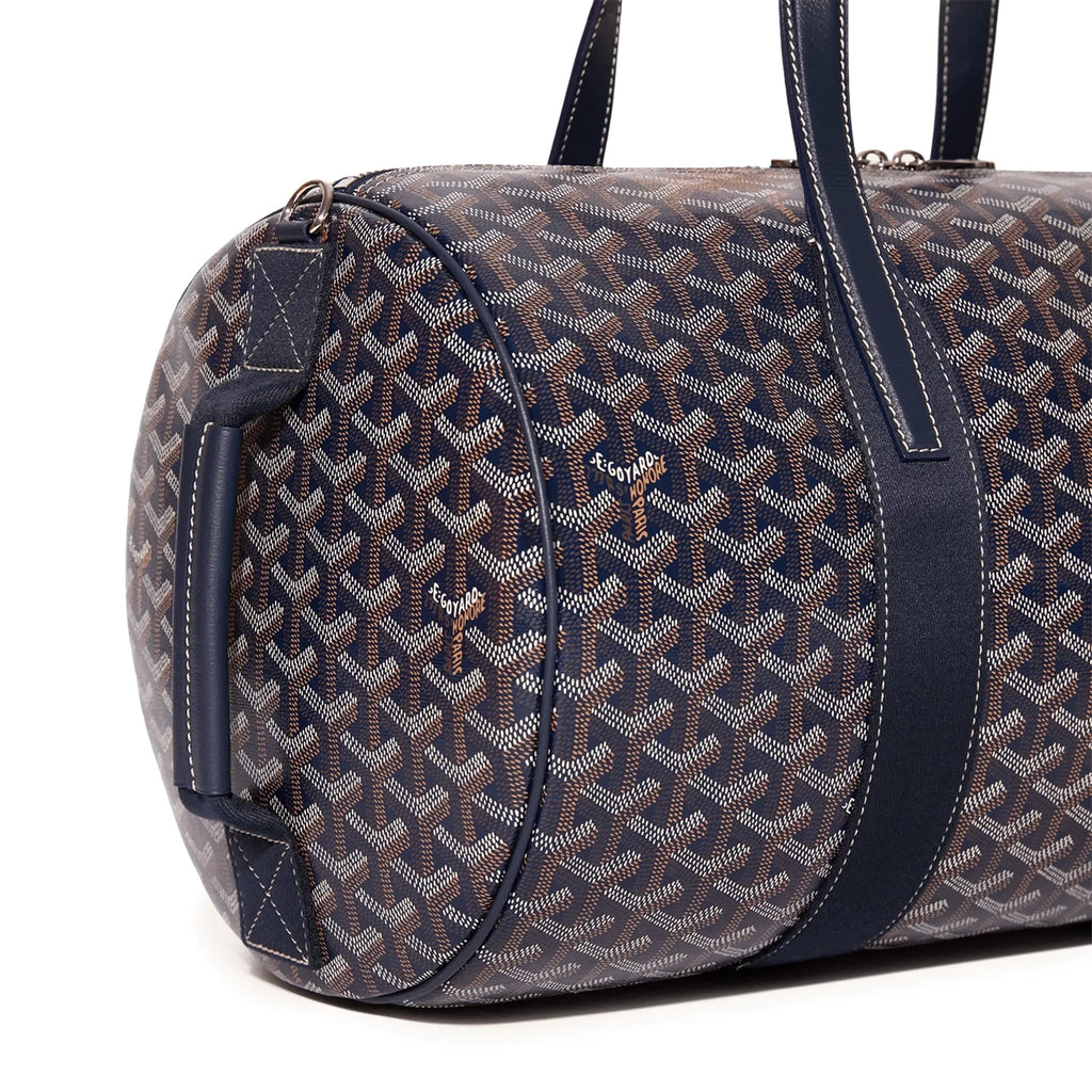 Detail view of Goyard Barrel 40 Sports Bag Navy Blue BARREL040TY12CL12P 