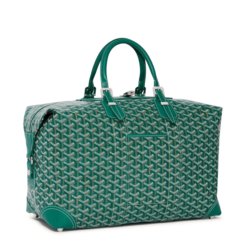 Front view of Goyard Bowling 45 Green Bag BOWLIN045TY09CL09P