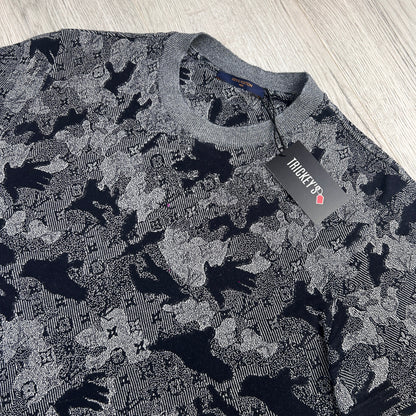 Louis Vuitton Men's Camo Jacquard T-shirt - Medium Slim