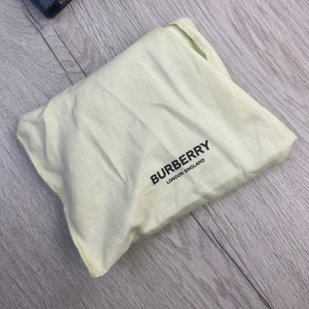 Burberry Men’s Gray Check Bifold Wallet