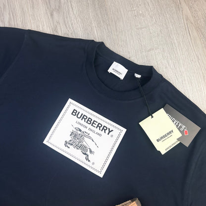 Burberry Men’s Navy T-shirt & Swim Shorts Set
