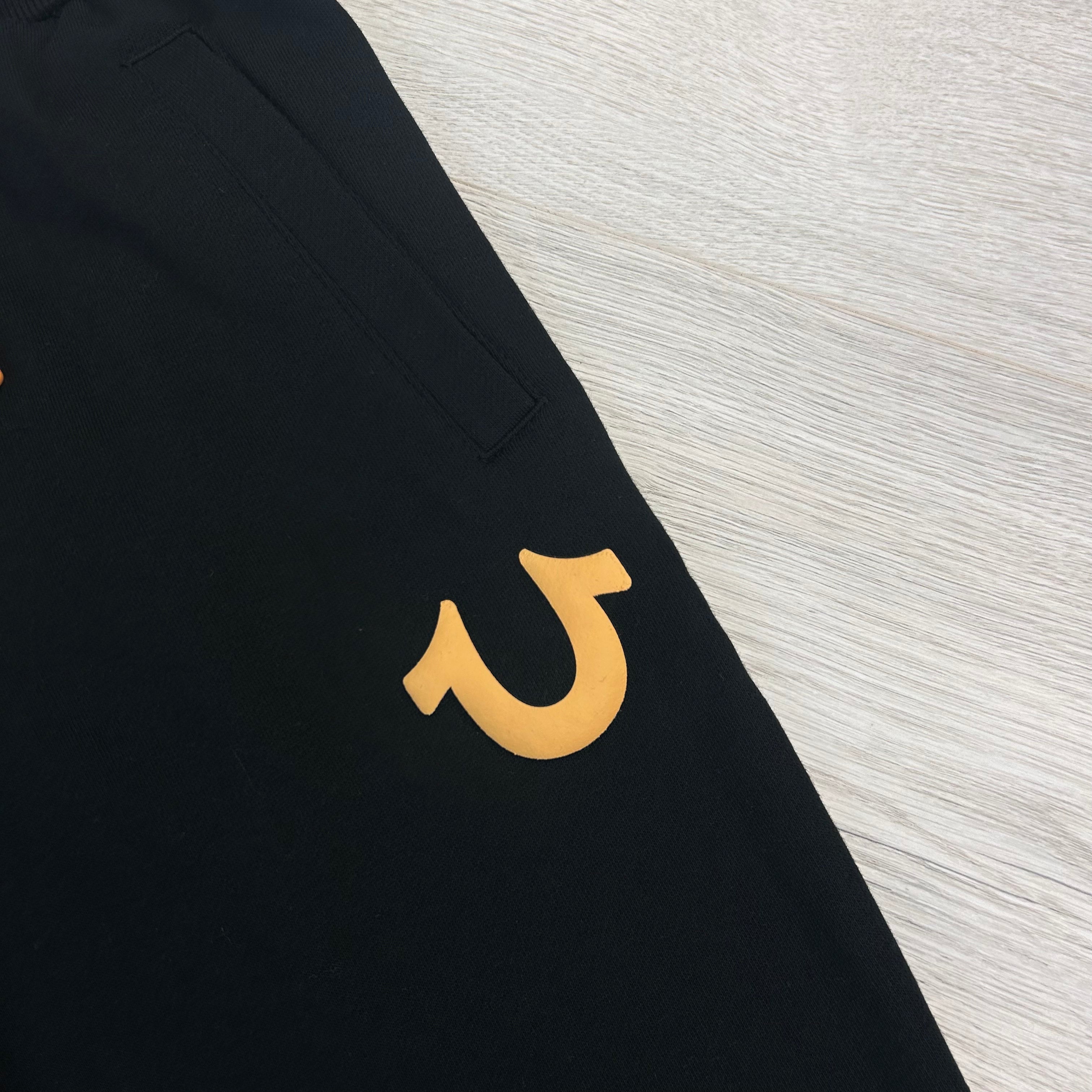 True Religion Men’s Black Jersey Shorts