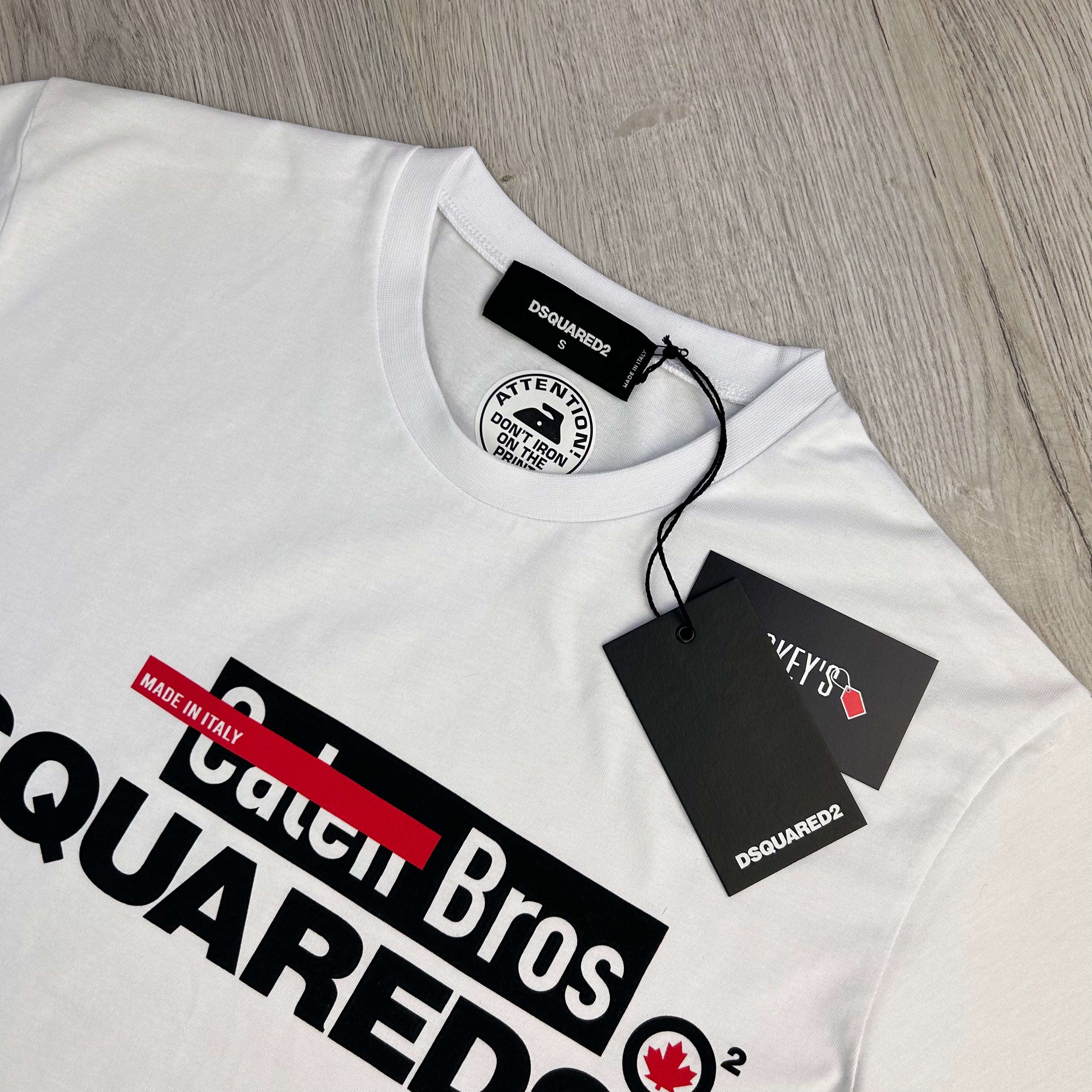 Dsquared2 Men’s ‘Caten Bros’ White T-shirt