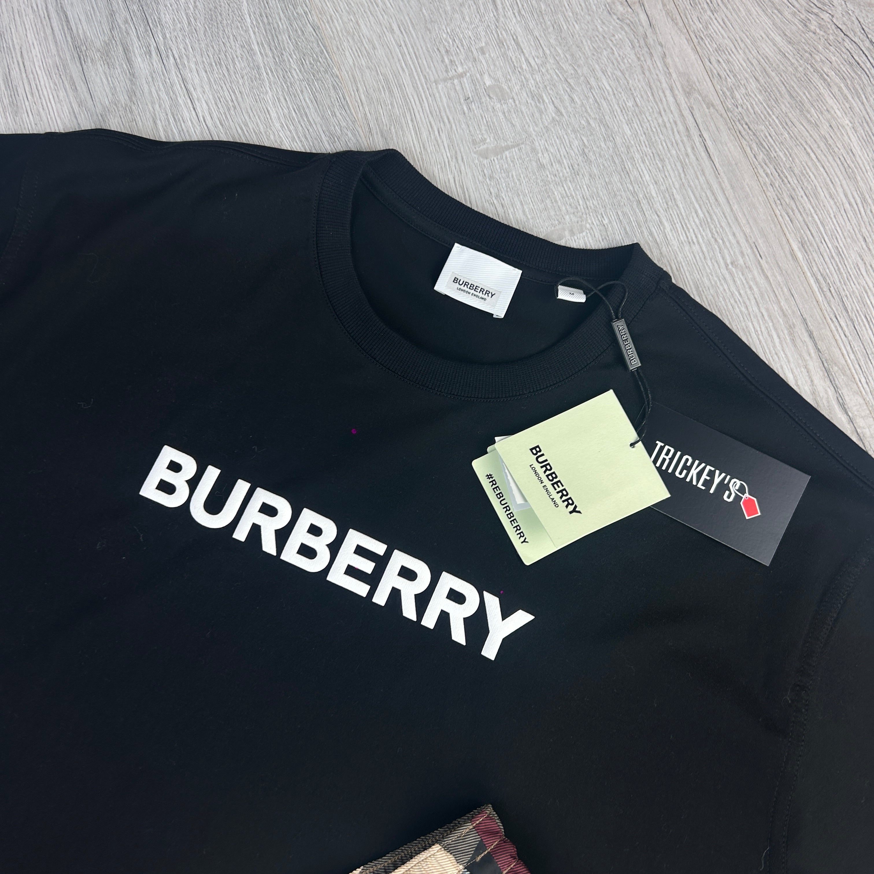 Burberry Men’s Black T-shirt & Shorts Set