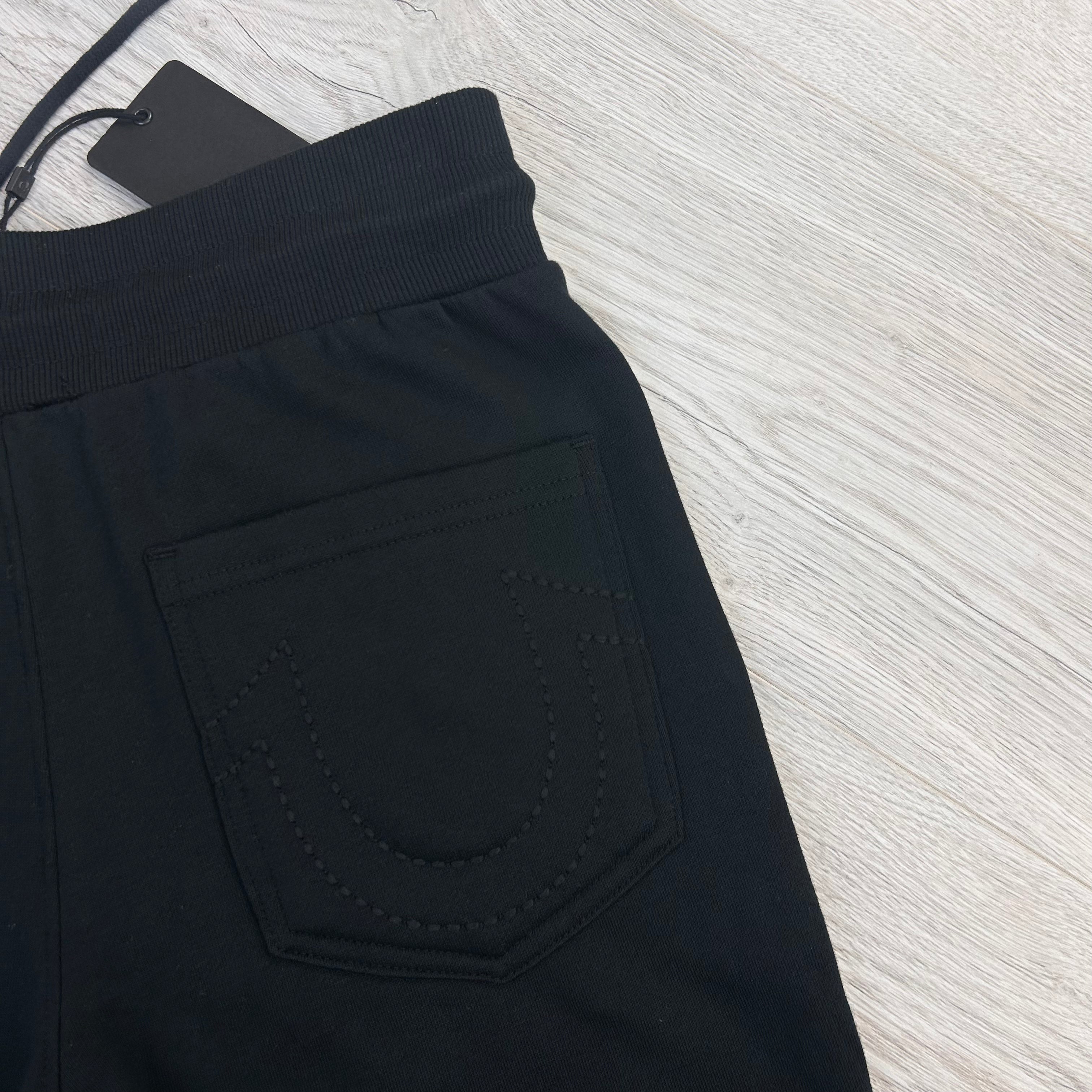 True Religion Men’s Black Jersey Shorts