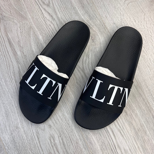 Valentino Men’s Black Rubber Sliders