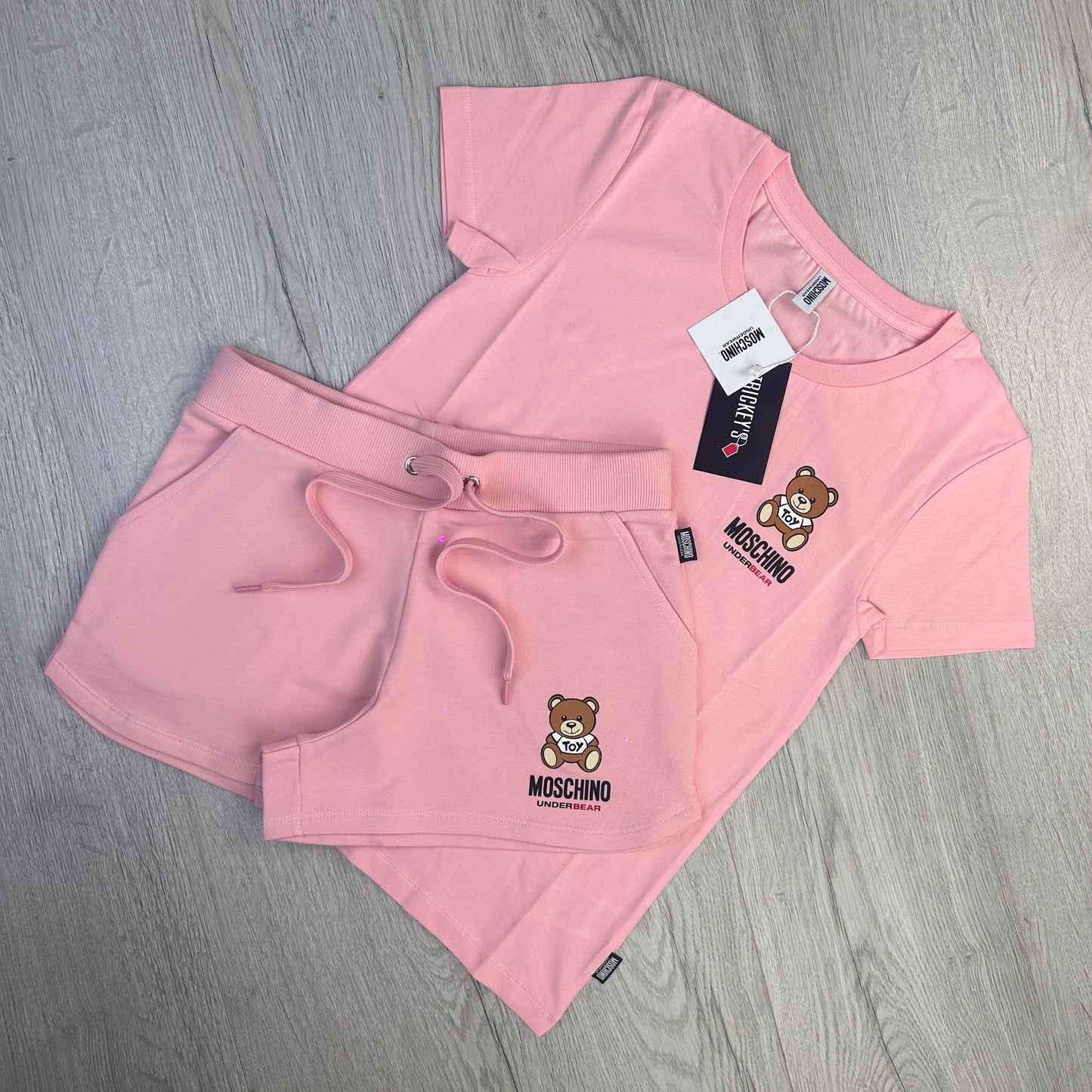 Moschino Underbear Women’s Pink T-shirt & Short Set