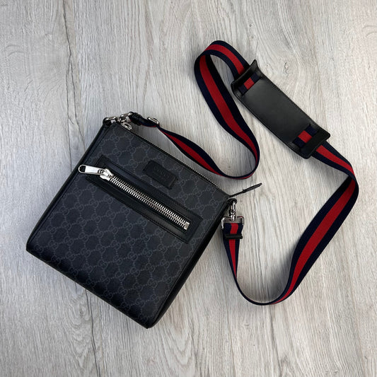 Gucci Messenger Men’s GG Black Small Side Big