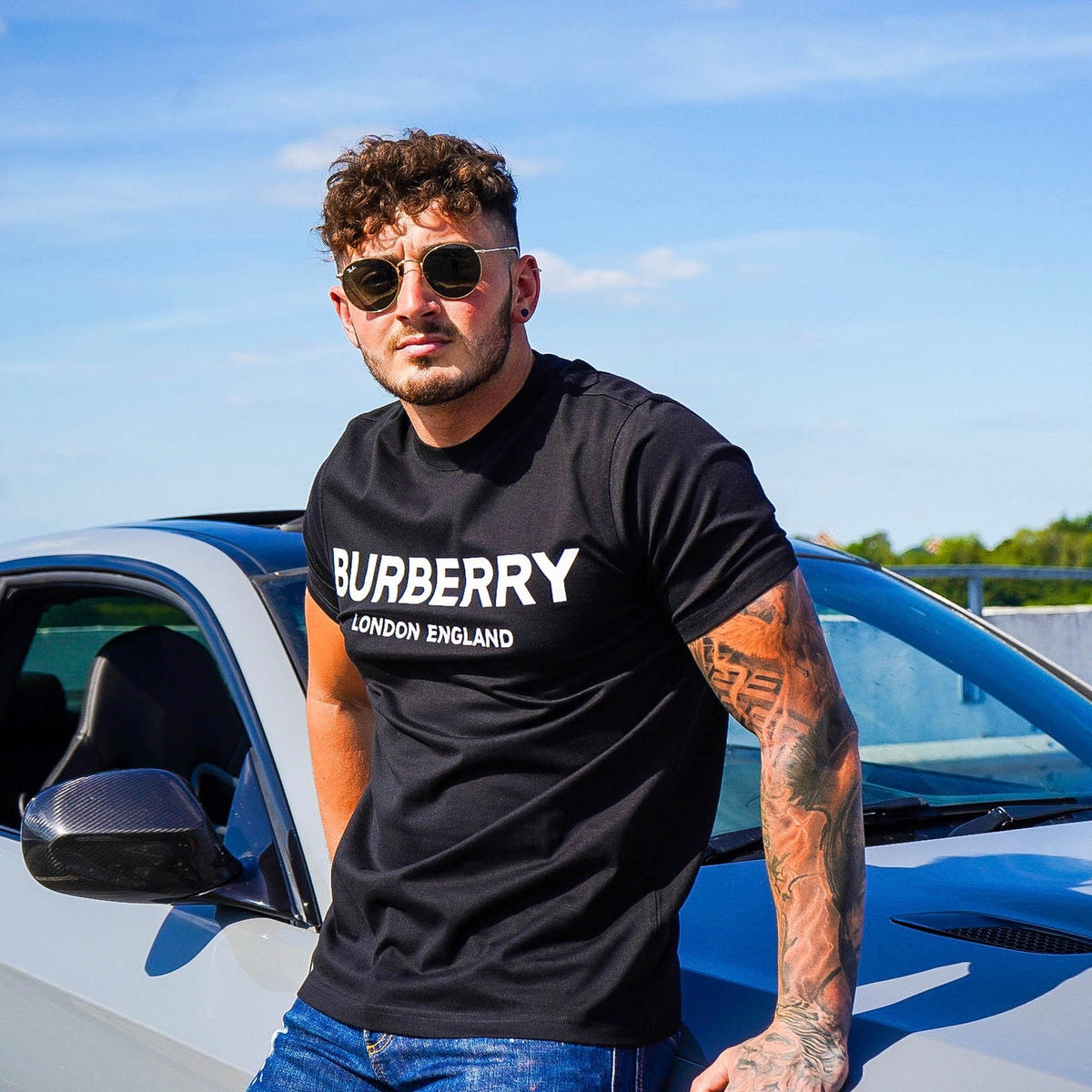 Burberry Men’s Black Short-sleeve Oversized T-shirt