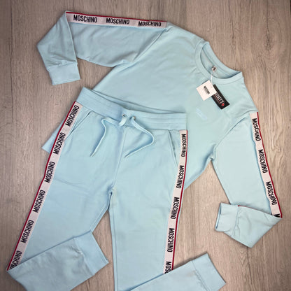 Moschino Men’s Skye Blue Jumper & Joggers Tracksuit